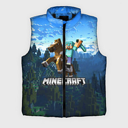 Мужской жилет Minecraft Майнкрафт, цвет: 3D-черный