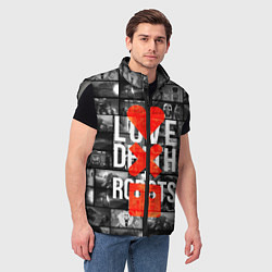 Мужской жилет LOVE DEATH ROBOTS LDR, цвет: 3D-светло-серый — фото 2