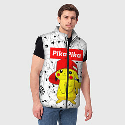 Мужской жилет ПИКАЧУ, цвет: 3D-черный — фото 2
