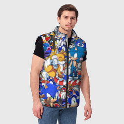 Мужской жилет SONIC PATTERN, цвет: 3D-черный — фото 2
