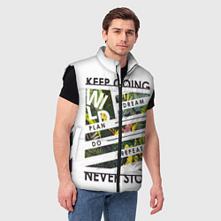 Мужской жилет Off-White: Keep Going, цвет: 3D-черный — фото 2