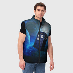 Мужской жилет ТАРДИС, цвет: 3D-черный — фото 2