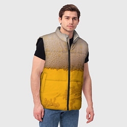 Мужской жилет Пиво, цвет: 3D-черный — фото 2