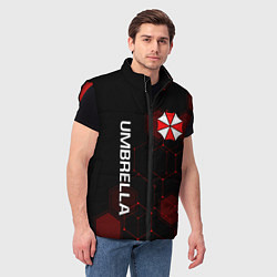 Мужской жилет UMBRELLA CORP, цвет: 3D-красный — фото 2