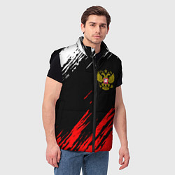 Мужской жилет РОССИЯ, цвет: 3D-черный — фото 2