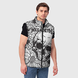 Мужской жилет Megadeth, цвет: 3D-черный — фото 2