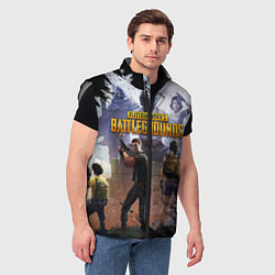 Мужской жилет PUBG, цвет: 3D-светло-серый — фото 2