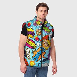 Мужской жилет COMICS ART, цвет: 3D-красный — фото 2