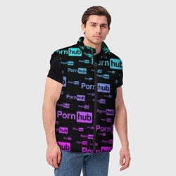 Мужской жилет PornHub, цвет: 3D-черный — фото 2