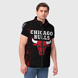 Мужской жилет CHICAGO BULLS, цвет: 3D-светло-серый — фото 2