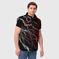 Мужской жилет МОЛНИЯ, цвет: 3D-светло-серый — фото 2
