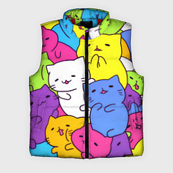 Мужской жилет МИЛЫЕ КОТЯТКИ, цвет: 3D-красный