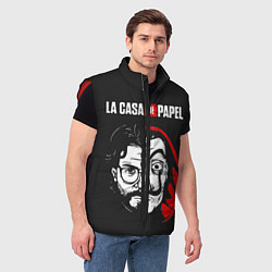 Мужской жилет La casa de papel, цвет: 3D-красный — фото 2