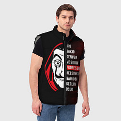 Мужской жилет La Casa de Papel Z, цвет: 3D-светло-серый — фото 2