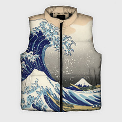 Мужской жилет ЯПОНСКАЯ КАРТИНА, цвет: 3D-черный