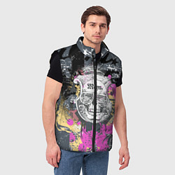 Мужской жилет Череп, цвет: 3D-черный — фото 2