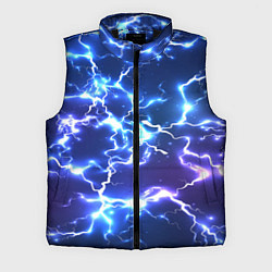 Мужской жилет СВЕТЯЩИЕСЯ МОЛНИИ, цвет: 3D-черный