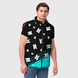 Мужской жилет BTS БТС, цвет: 3D-красный — фото 2