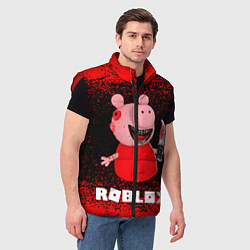 Мужской жилет Roblox Piggy, цвет: 3D-красный — фото 2
