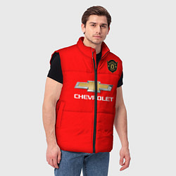 Мужской жилет Манчестер Юнайтед форма 2020, цвет: 3D-черный — фото 2