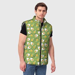 Мужской жилет Avocado and Eggs, цвет: 3D-светло-серый — фото 2