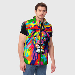 Мужской жилет Лев Artistic Art, цвет: 3D-светло-серый — фото 2