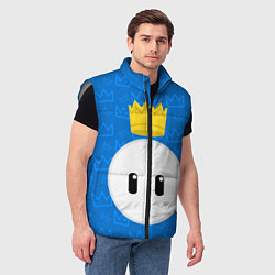 Мужской жилет Fall guys, цвет: 3D-светло-серый — фото 2