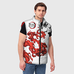 Мужской жилет Клинок, рассекающий демонов, цвет: 3D-красный — фото 2