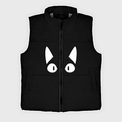 Мужской жилет Кошачья мордочка, цвет: 3D-светло-серый