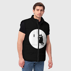 Мужской жилет Ночная охота, цвет: 3D-черный — фото 2