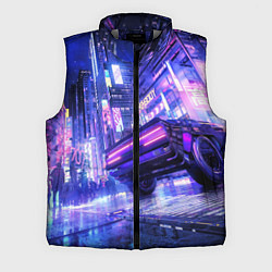 Мужской жилет Cyberpunk city, цвет: 3D-светло-серый