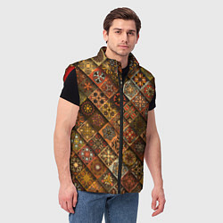 Мужской жилет СЛАВЯНСКАЯ СИМВОЛИКА, цвет: 3D-красный — фото 2
