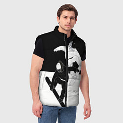 Мужской жилет Сноубордисты, цвет: 3D-черный — фото 2