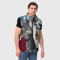 Мужской жилет Street art, цвет: 3D-черный — фото 2