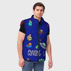 Мужской жилет Among Us Game, цвет: 3D-красный — фото 2