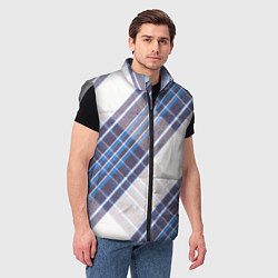 Мужской жилет Шотландка Z, цвет: 3D-светло-серый — фото 2