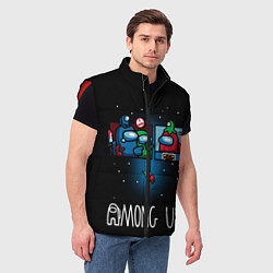 Мужской жилет Among Us I Voted, цвет: 3D-красный — фото 2