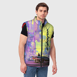 Мужской жилет Cyberpunk 2077, цвет: 3D-красный — фото 2
