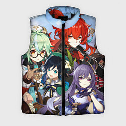 Мужской жилет Персонажи Genshin Impact, цвет: 3D-черный
