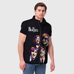 Мужской жилет The Beatles, цвет: 3D-черный — фото 2