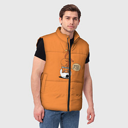 Мужской жилет Хьюстон, у нас проблемы!, цвет: 3D-черный — фото 2