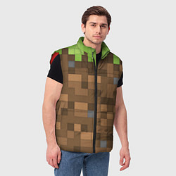 Мужской жилет Minecraft камуфляж, цвет: 3D-красный — фото 2
