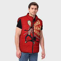 Мужской жилет Человек Бензопила, цвет: 3D-красный — фото 2