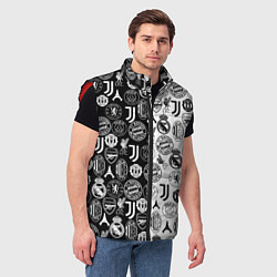 Мужской жилет ЛОГОТИПЫ ФУТБОЛЬНЫХ КОМАНД, цвет: 3D-красный — фото 2