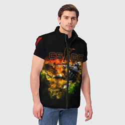 Мужской жилет КС, цвет: 3D-красный — фото 2