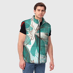 Мужской жилет Цветок, цвет: 3D-красный — фото 2