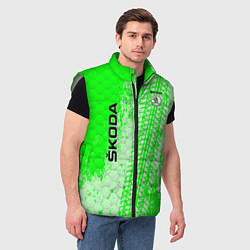 Мужской жилет SKODA, цвет: 3D-светло-серый — фото 2