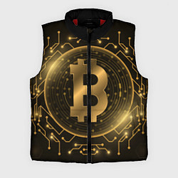 Мужской жилет ЗОЛОТОЙ БИТКОИН, цвет: 3D-красный
