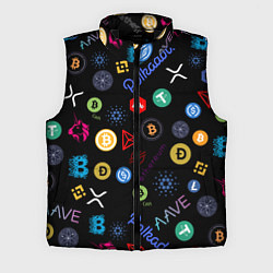 Мужской жилет BITCOIN PATTERN БИТКОИН Z
