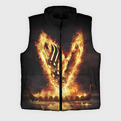 Мужской жилет ВИКИНГИ VIKINGS V, цвет: 3D-черный